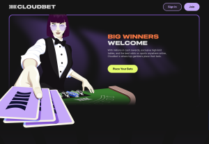 Image of Cloudbet casino website